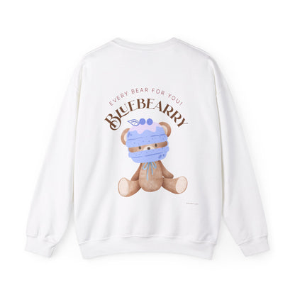 Adorable Blueberry Bear Unisex Crewneck Sweatshirt | Cozy Cute Animal Sweater | Aesthetic Gift for All